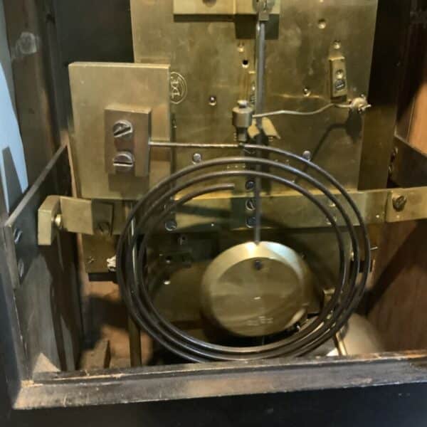 Bracket clock on eight bells ebonized case. Antique Clocks 19