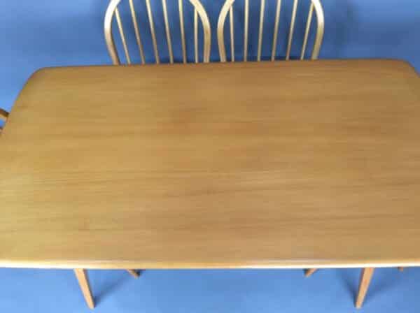 Mid Century Ercol Dining Table and Four Chairs - Image 3