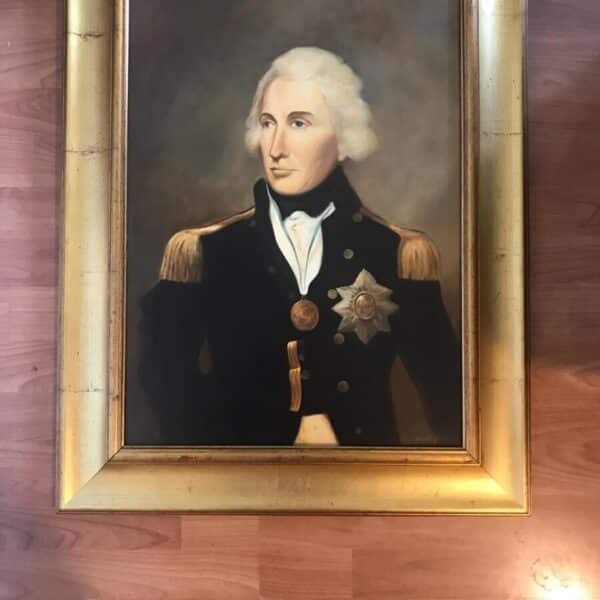 Admiral Lord Nelson After Lemuel Francis Abbott Oil Portrait Painting Naval Officer Battle Of Trafalgar Antique Art 7