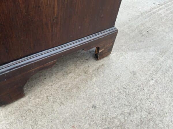 Brush Slide Georgian Mahogany Chest Of Drawers - Image 7