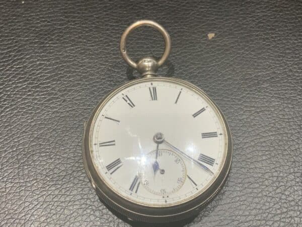 Coventry made Silver Cased open faced man’s pocket watch Antique Jewellery 3