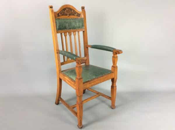 Arts and Crafts Armchair Arts and Crafts Antique Chairs 3