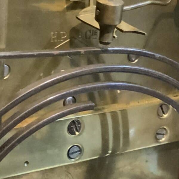 Bracket clock on eight bells ebonized case. - Image 19