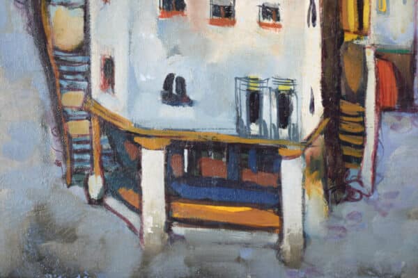 Jesús Casaus - Post-Impressionist Painting of Red Roofs in Cudillero, Spain - Image 5