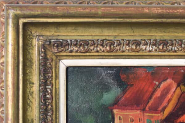 Jesús Casaus - Post-Impressionist Painting of Red Roofs in Cudillero, Spain - Image 9