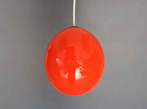 Mid Century Orange Glass Pendant Light Ceiling Light Antique Lighting 6