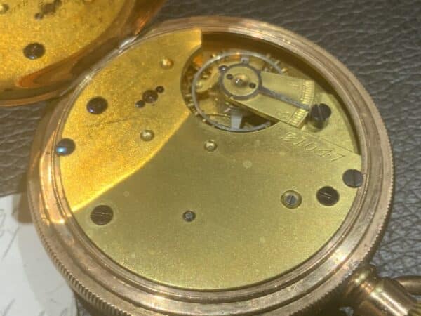 Pocket watch Coventry maker H Williamson gold filled case Antique Jewellery 7