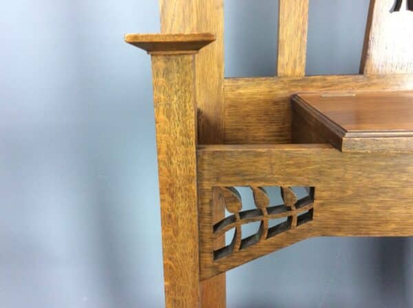 Arts and Crafts Oak Hall Stand by Harris Lebus - Image 7