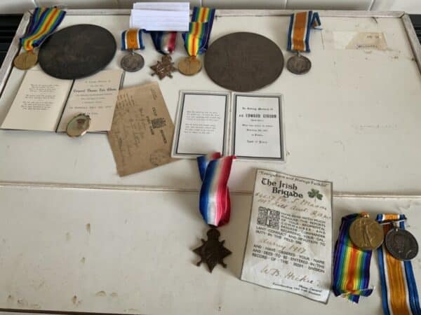 1WW medals Group to two Brothers and Brother in-law Antique Collectibles 4