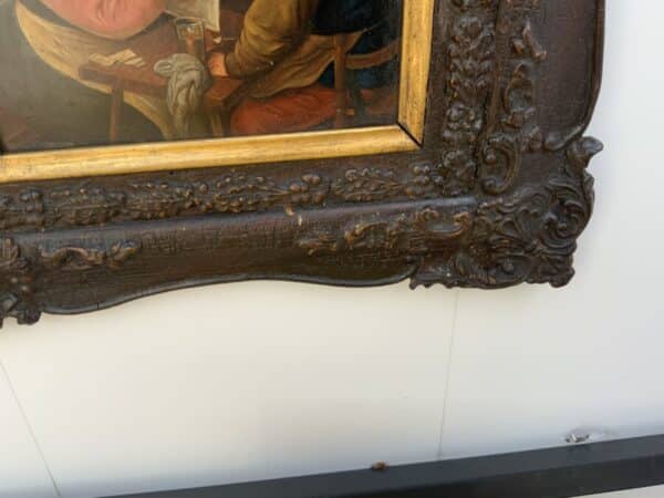 Painting Dutch Masterpiece oil on copper in quality frame - Image 8