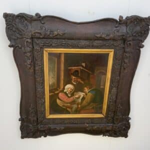 Painting Dutch Masterpiece oil on copper in quality frame Antique Art