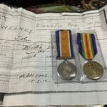 Gallipoli Pair, to Iniskilling Fusilier Antique Collectibles
