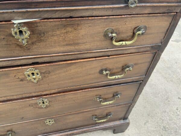 Brush Slide Georgian Mahogany Chest Of Drawers Antique Chest Of Drawers 17