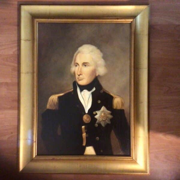 Admiral Lord Nelson After Lemuel Francis Abbott Oil Portrait Painting Naval Officer Battle Of Trafalgar Antique Art 8