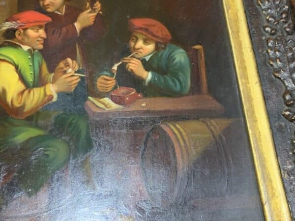 Painting Dutch Masterpiece oil on copper in quality frame - Image 12