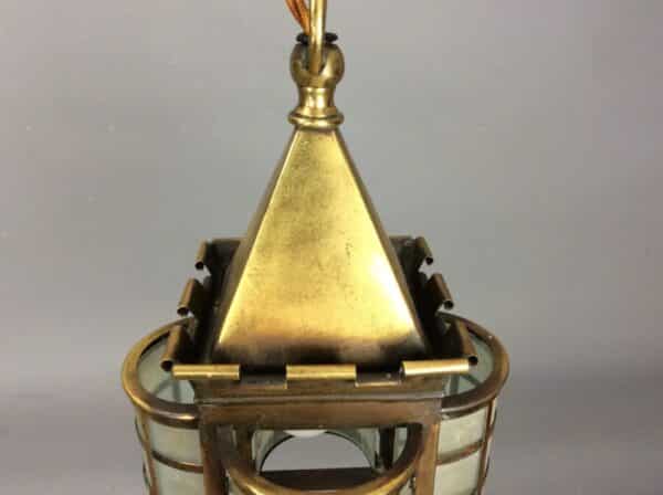Arts and Crafts Brass Lantern - Image 4