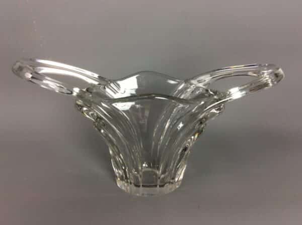 Mid Century French Art Glass Fruit Bowl French Art Glass Antique Glassware 7