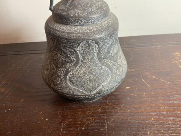 Persian Silver Ewer stunning work - Image 2