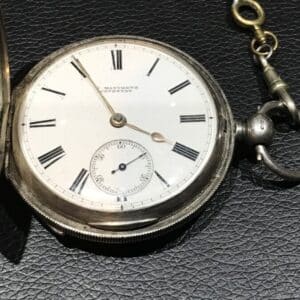Pocket watch Coventry Maker Solid silver Chester hallmark Full Hunter case Antique Silver