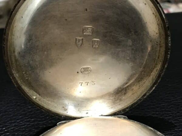 Pocket watch Coventry Maker Solid silver Chester hallmark Full Hunter case - Image 4