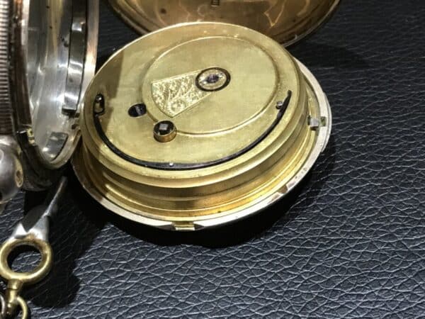 Pocket watch Coventry Maker Solid silver Chester hallmark Full Hunter case - Image 7
