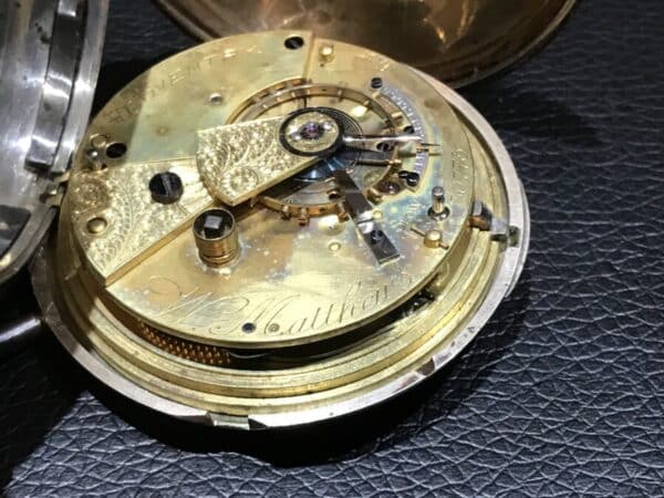Pocket watch Coventry Maker Solid silver Chester hallmark Full Hunter case - Image 9