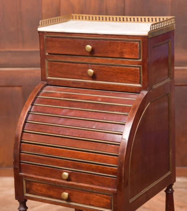 French Mahogany Roll Top Pot Cupboard SAI2590 - Image 2