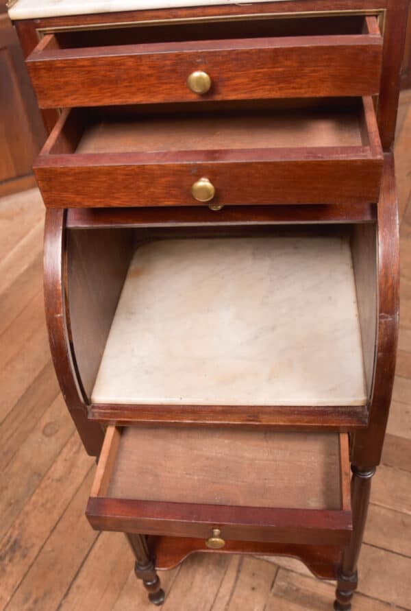French Mahogany Roll Top Pot Cupboard SAI2590 - Image 8