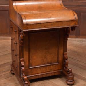 Victorian Burr Walnut Piano Top Pop Up Davenport SAI2591 Antique Desks