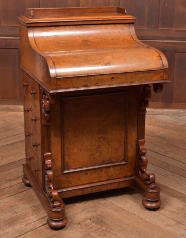 Victorian Burr Walnut Piano Top Pop Up Davenport SAI2591 Antique Desks 3