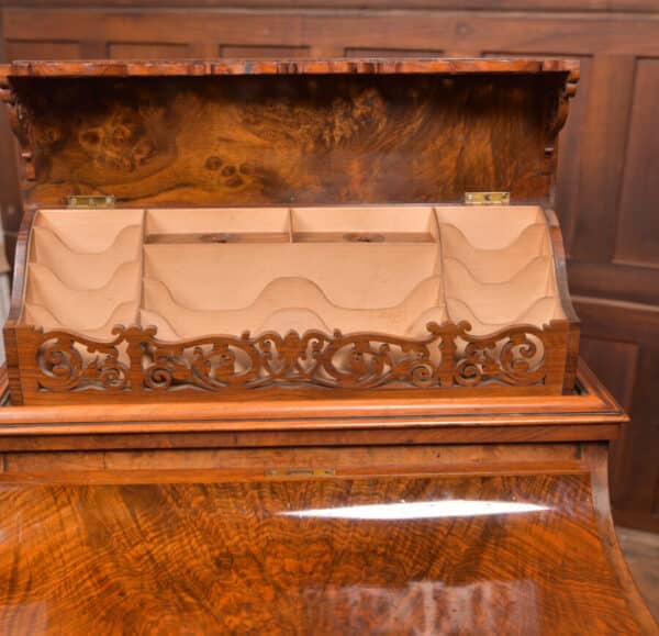 Victorian Burr Walnut Piano Top Pop Up Davenport SAI2591 Antique Desks 8