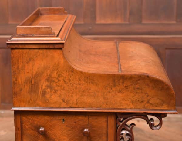 Victorian Burr Walnut Piano Top Pop Up Davenport SAI2591 Antique Desks 4