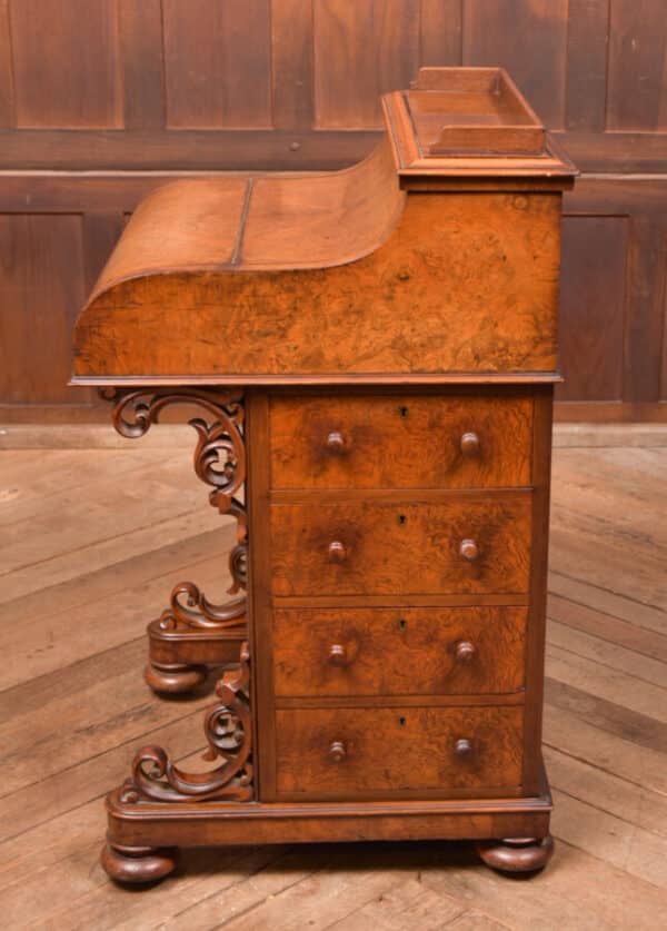 Victorian Burr Walnut Piano Top Pop Up Davenport SAI2591 Antique Desks 14