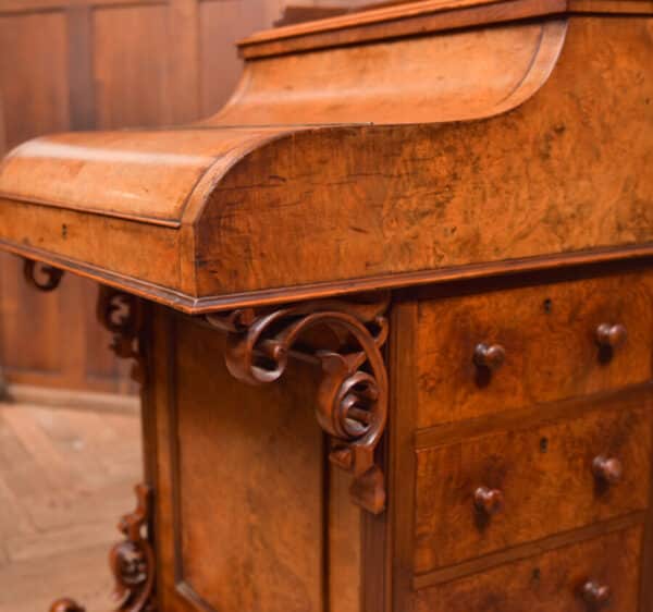 Victorian Burr Walnut Piano Top Pop Up Davenport SAI2591 Antique Desks 19
