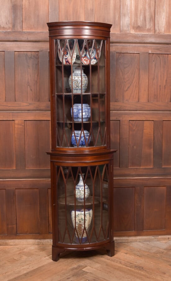 Edwardian Bow Front Corner Cabinet SAI2583 Antique Cabinets 3