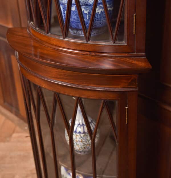 Edwardian Bow Front Corner Cabinet SAI2583 Antique Cabinets 5