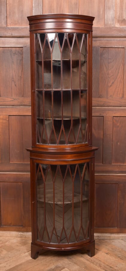 Edwardian Bow Front Corner Cabinet SAI2583 Antique Cabinets 9