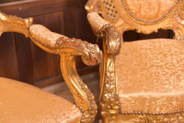 Pair of Gilt Arm Chairs SAI2584 - Image 3