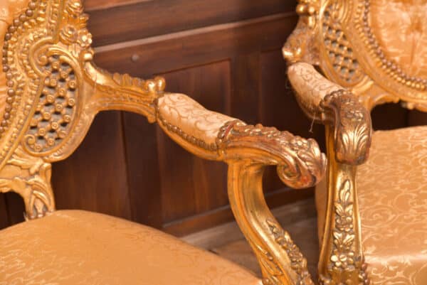 Pair of Gilt Arm Chairs SAI2584 - Image 2
