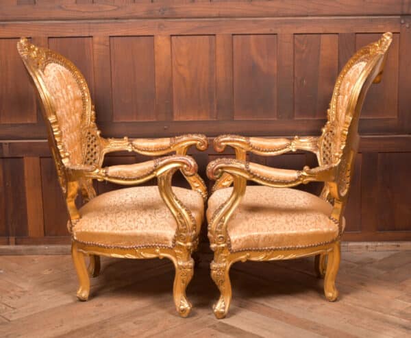 Pair of Gilt Arm Chairs SAI2584 - Image 12