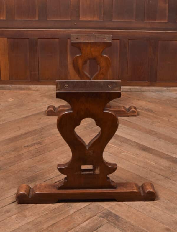 Edwardian Oak Refectory Table SAI2585 - Image 11