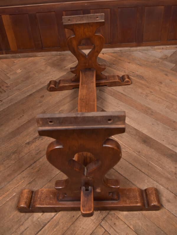 Edwardian Oak Refectory Table SAI2585 - Image 9