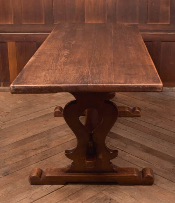 Edwardian Oak Refectory Table SAI2585 - Image 7