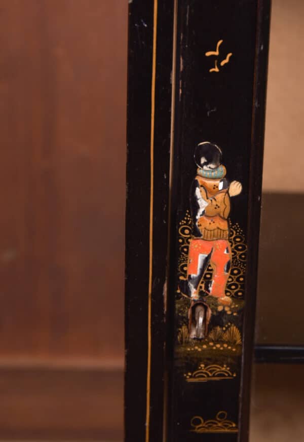 Edwardian Black Lacquer Chinoiserie Cabinet SAI2595 - Image 12