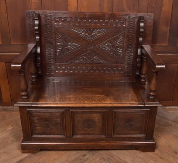 Edwardian Monk Bench SAI2596 - Image 6