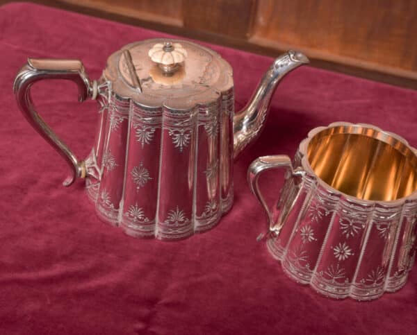 Three piece Silver-plate Tea Set SAI2606 - Image 4