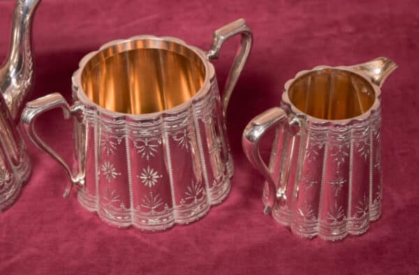 Three piece Silver-plate Tea Set SAI2606 - Image 3