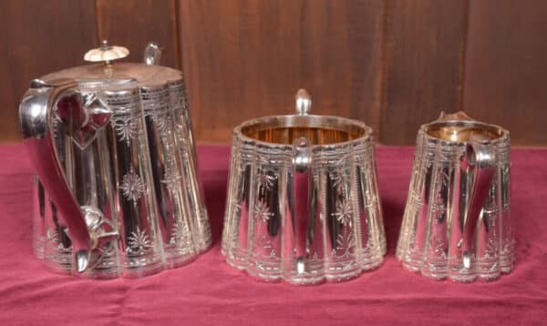 Three piece Silver-plate Tea Set SAI2606 - Image 5