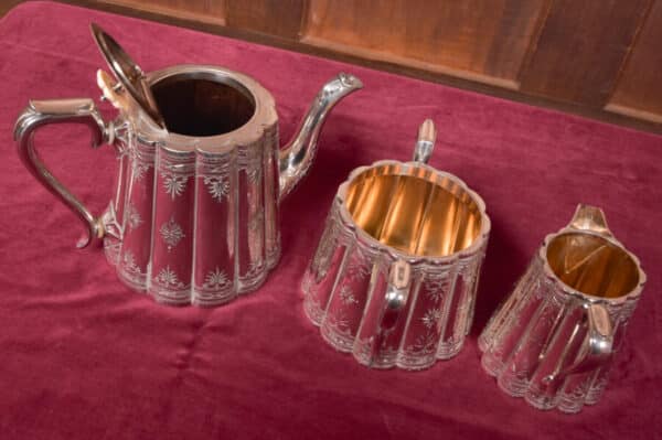Three piece Silver-plate Tea Set SAI2606 - Image 6