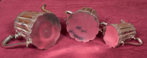 Three piece Silver-plate Tea Set SAI2606 - Image 8